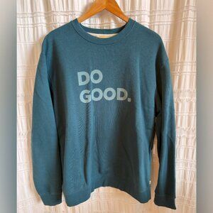 Cotopaxi Do Good Crew Sweatshirt - Men's Large in Blue Spruce
